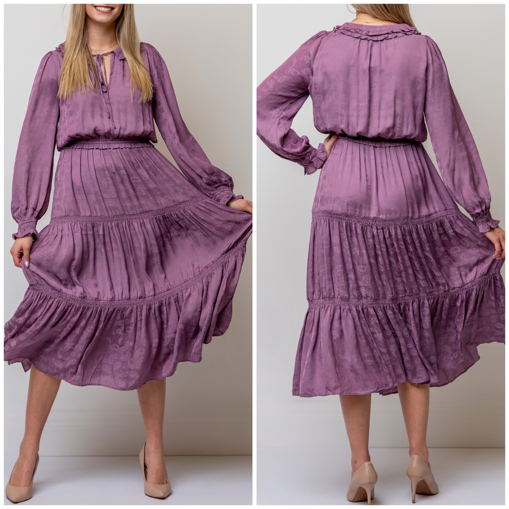 Current Air Purple Midi Dress